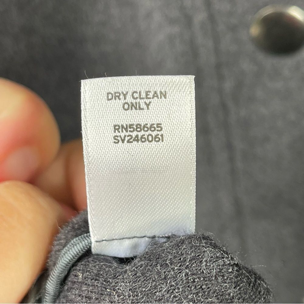 Leith Wool Charcoal Grey Short Sleeve Oversized Jacket Size M/L - Picture 5 of 9